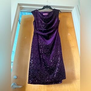 Plum purple Eliza J cocktail party dress size 12